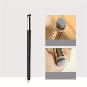 Pro Makeup Foundation Brushes Concealer Brush Under Eye Mini Angled Flat Top Kabuki Nose Contour Brush For Concealing Blending Setting Buffing With Po (Color: 370Concealer Brush)